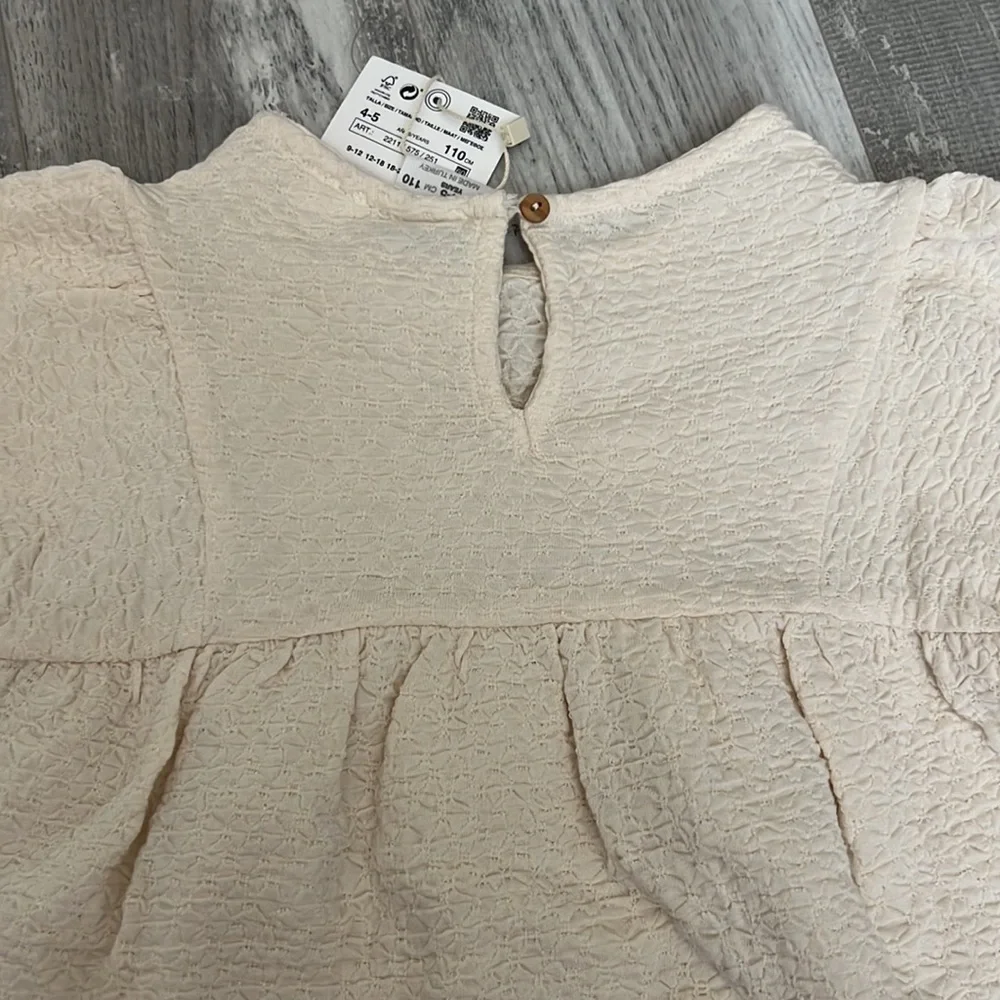 Zara Contrasting Piping Structured Blouse Top